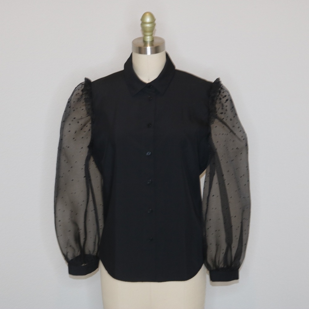 Black Party Blouse